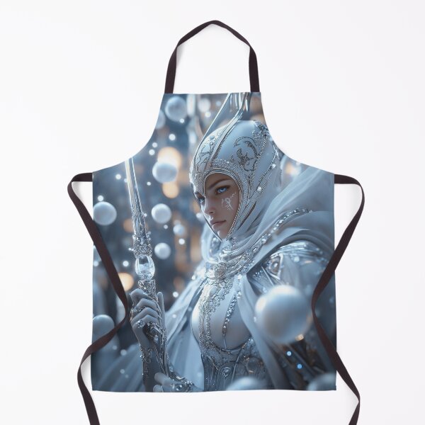 Item preview, Silent Blade, Sacred Light | Celestial Priestess Warrior Fantasy Portrait designed and sold by VisionaryVeils.