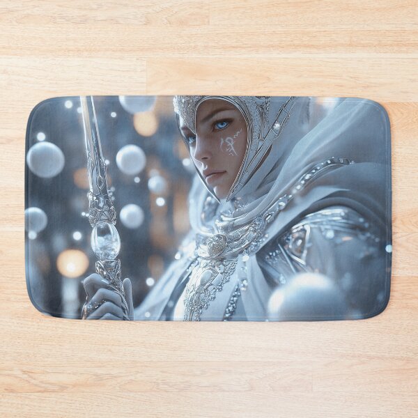 Item preview, Silent Blade, Sacred Light | Celestial Priestess Warrior Fantasy Portrait designed and sold by VisionaryVeils.