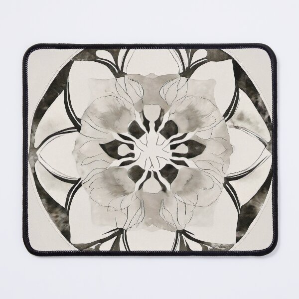 Item preview, Soft Grey Marble Floral Ring Rosette designed and sold by Solara Meridian Studio.