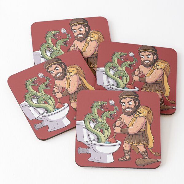 Item preview, Hercules vs Hydra Toilet Plumber - Funny Greek Mythology designed and sold by MythoWorldddd.