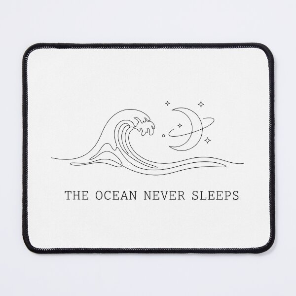 Item preview, Minimalist Ocean Wave and Celestial Moon Line Art designed and sold by homydesign.