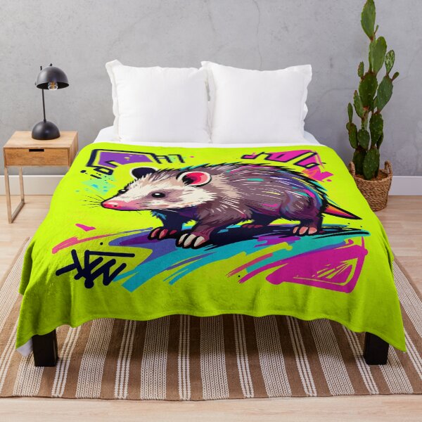Item preview, Colorful Artistic Opossum designed and sold by MartynaKanik.