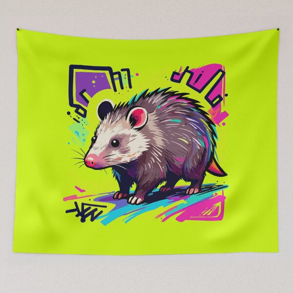 Item preview, Colorful Artistic Opossum designed and sold by MartynaKanik.
