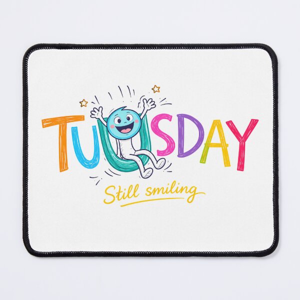 Item preview, Happy Tuesday - Cheerfull Latter - Weekly Mood Series designed and sold by CzipipitoStudio.
