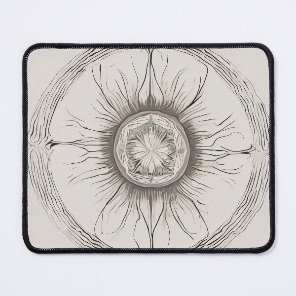 Item preview, Minimal Ivory Marble Halo Rosette designed and sold by Solara Meridian Studio.