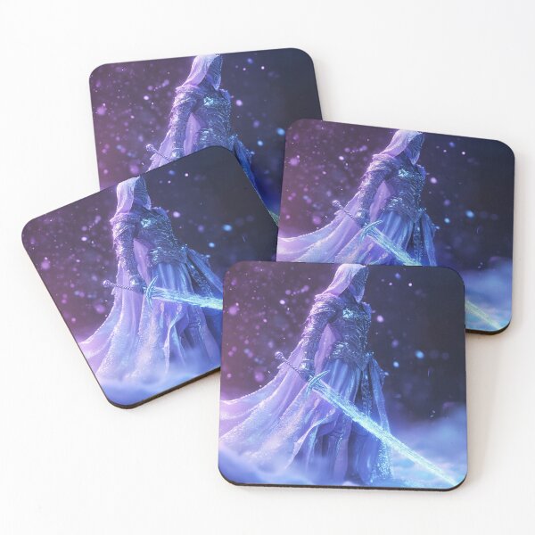 Item preview, Moonlight Sentinel: Guardian of the Frozen Realm designed and sold by VisionaryVeils.