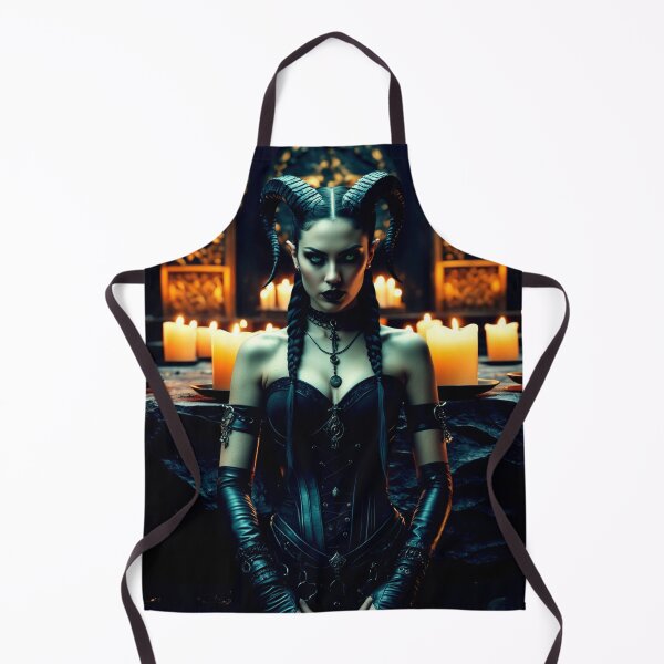 Item preview, dark demon priestess – gothic altar – dark fantasy art designed and sold by Traumrausch.