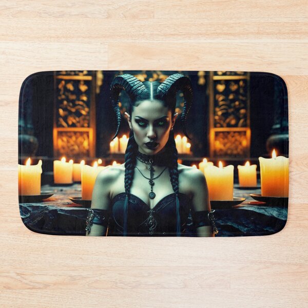 Artikelvorschau, Dunkle Dämonenpriesterin – Gothic-Altar – Dark Fantasy-Kunst entworfen und verkauft von Traumrausch.