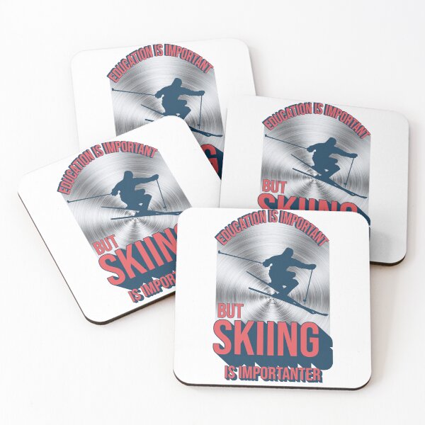Item preview, Education Is Important but Skiing Is Importanter  designed and sold by ArtsyExplorer.
