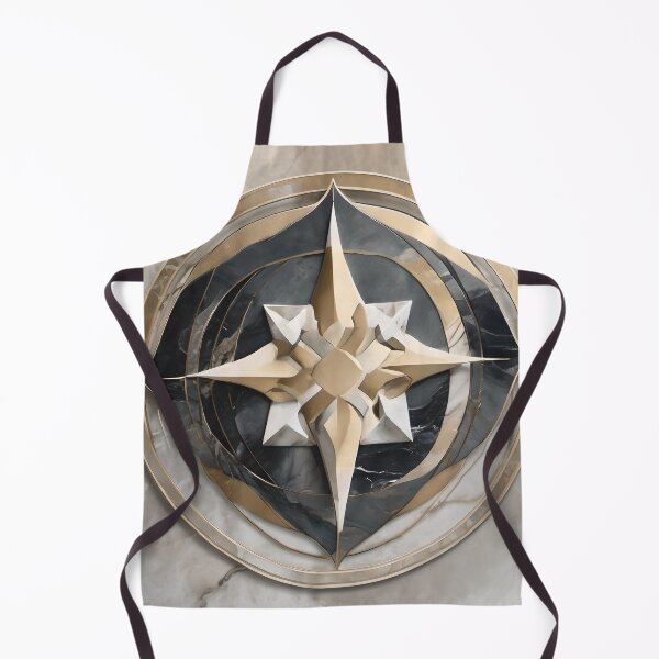 Item preview, Marble Compass Rose – Gold Inlay Quiet Luxury Wall Art designed and sold by Solara Meridian Studio.
