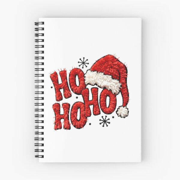 Item preview, Chenille Ho Ho Ho With Santa Hat Embroidery designed and sold by Adronia.