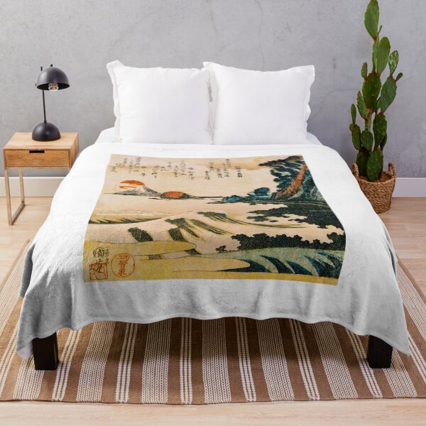 Item preview, Mount Fuji and Crashing Waves - Vintage Japanese Landscape Print designed and sold by Open Canvas.