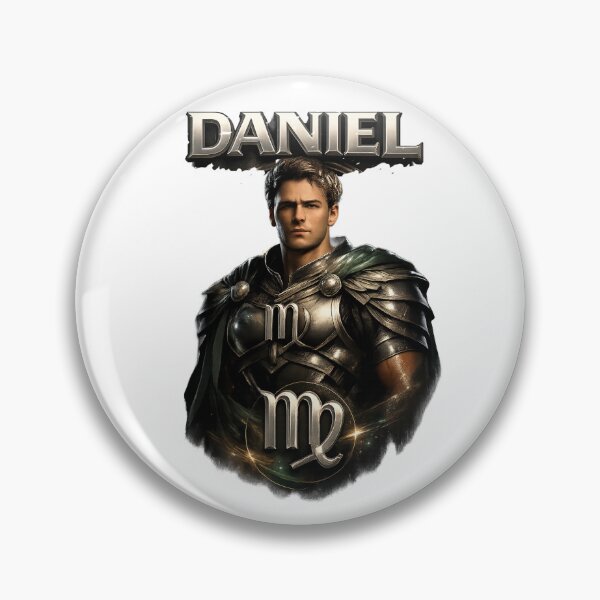 Item preview, Daniel Virgo – Noble Zodiac Warrior Name Art designed and sold by AlexLineArt.