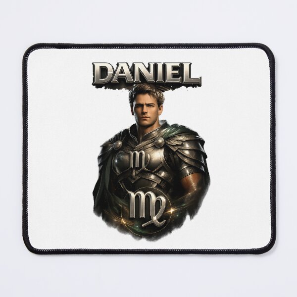 Item preview, Daniel Virgo – Noble Zodiac Warrior Name Art designed and sold by AlexLineArt.