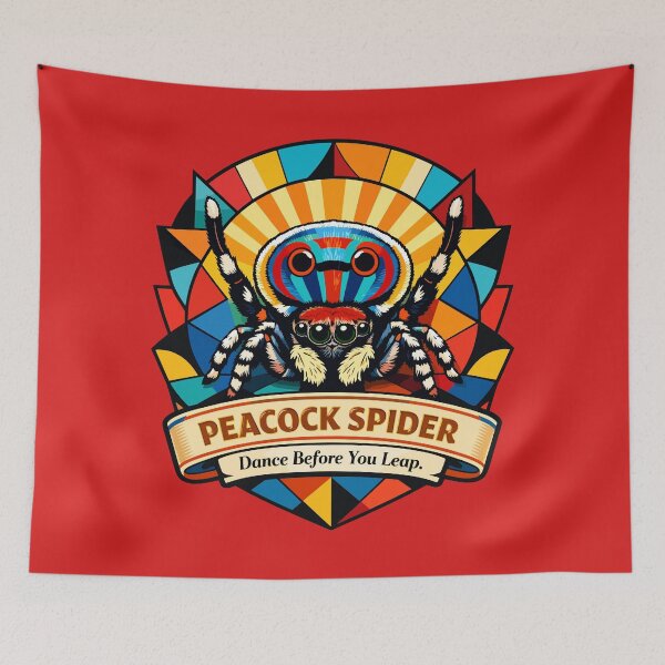 Item preview, Peacock Spider Dance – Maratus Courtship Display designed and sold by WildlifeInc.