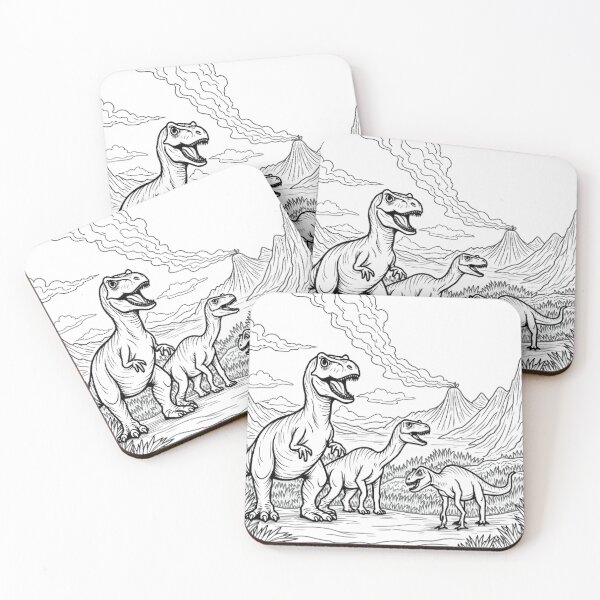 Item preview, Cute Dino Friends & Animal Cuties – Playful Cartoon Stickers for Kids designed and sold by Artaprintly.