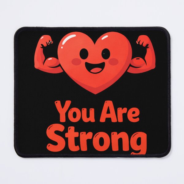 Item preview, You Are Strong – Motivational Cute Cartoon designed and sold by IODesignsofficial.