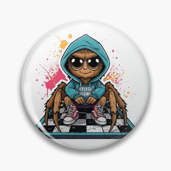 Item preview, Thinking Jumping Spider – Hyllus Diardi Smart Street Art Character designed and sold by MiszungART.