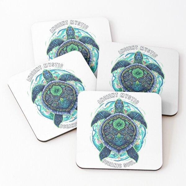 Item preview,  Mystical Sea Turtle with Sacred Mandala Shell and Spiritual Ocean Energy designed and sold by zoughlal.