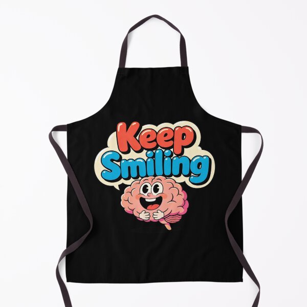 Item preview, Keep Smiling – Cute Happy Brain Cartoon designed and sold by IODesignsofficial.