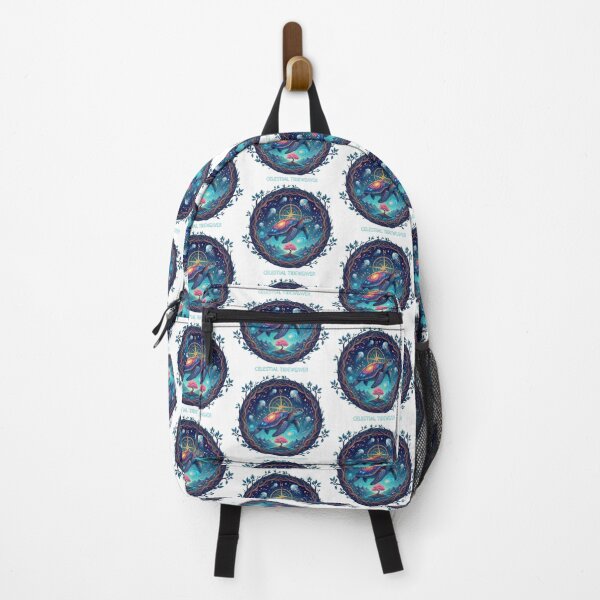 Item preview, Celestial Sea Turtle with Cosmic Compass Galaxy Shell and Mystical Tree designed and sold by zoughlal.