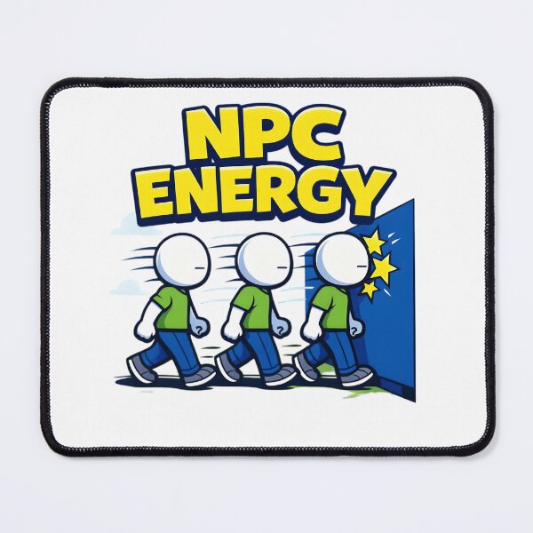 Item preview, NPC Energy – Funny Colorful Meme Cartoon Design designed and sold by gavinroyal.