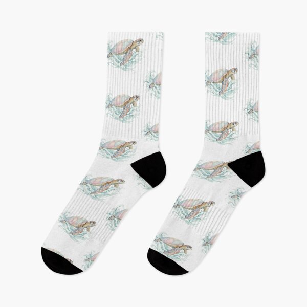 Item preview,  Soft Watercolor Sea Turtle Swimming in Gentle Pastel Waves designed and sold by zoughlal.