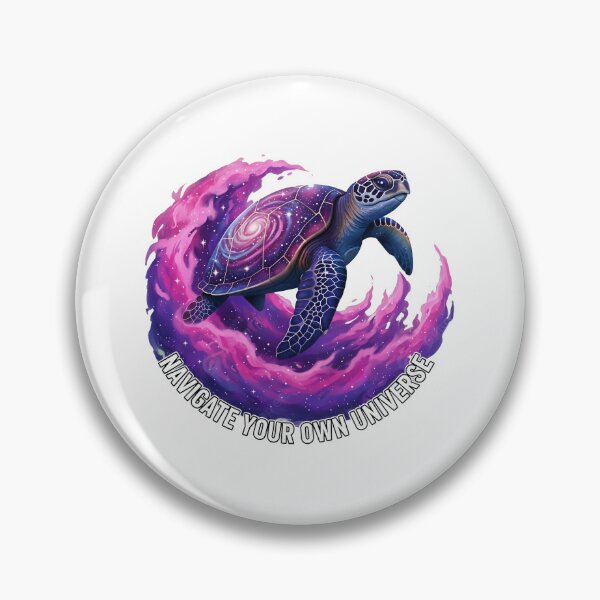 Item preview,  Galaxy Sea Turtle Swimming Through Purple Nebula with Cosmic Energy designed and sold by zoughlal.
