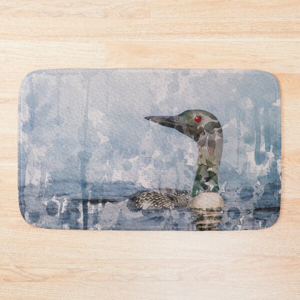 Item preview, Common Loon Watercolor Art Bird Painting  designed and sold by ArtNatureStore.