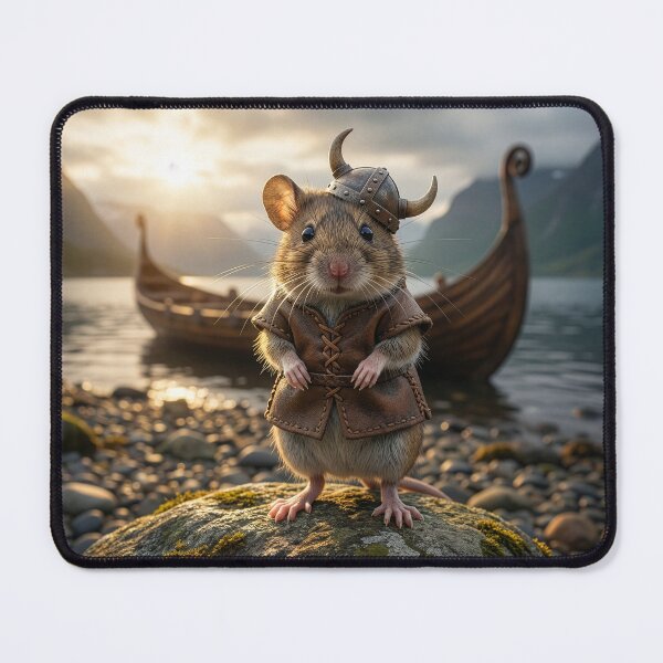 Item preview, Viking Mouse Brings Mayhem to These Shores designed and sold by Tridentulus.