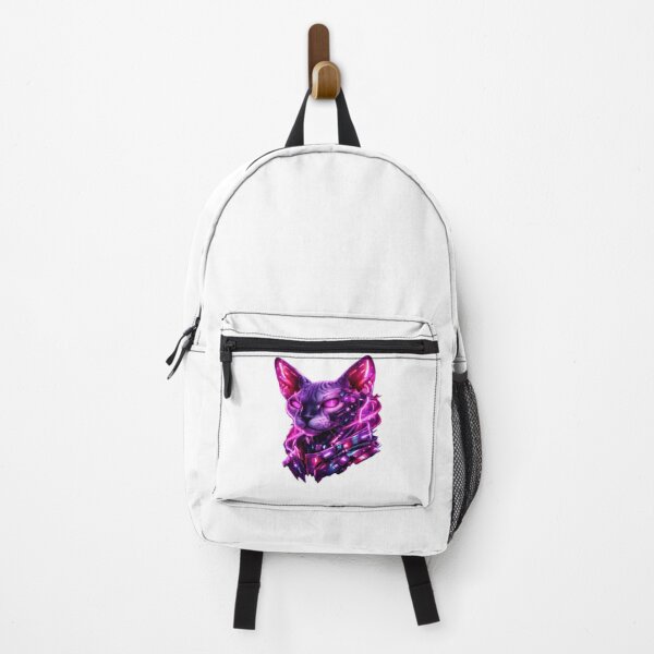 Item preview, Cyberpunk Sphynx Cat Neon Futurism designed and sold by Furvisors.