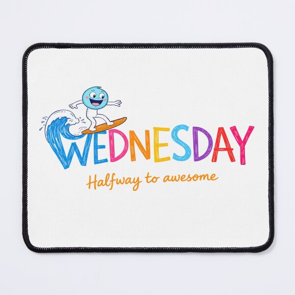 Item preview, Happy Wednesday - Cheerful Letter Character - Weekly Mood Series designed and sold by CzipipitoStudio.