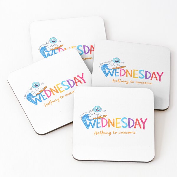 Item preview, Happy Wednesday - Cheerful Letter Character - Weekly Mood Series designed and sold by CzipipitoStudio.