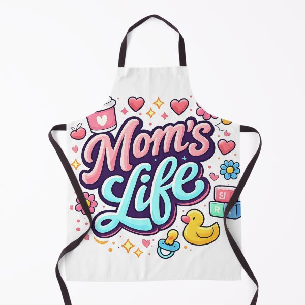 Item preview, Mom’s Life – Fun and Colorful Typography designed and sold by meryemjanet.