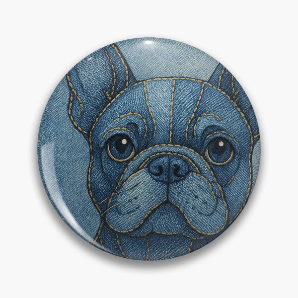 Item preview, Cute Blue Jean Stitch Dog Illustration Poster designed and sold by Gold Turtle  Lina.