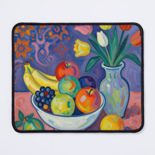 Artikelvorschau, Cubist-Inspired Flower Vase – Vibrant Geometric Still Life entworfen und verkauft von MagicalArch.
