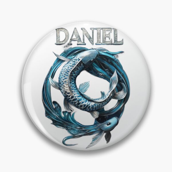 Item preview, Daniel Pisces – Zodiac Fantasy Name Art designed and sold by AlexLineArt.