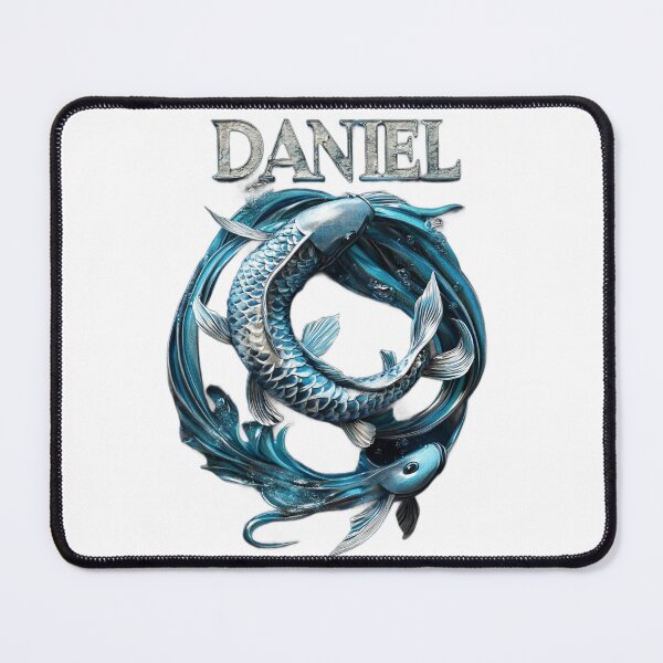 Item preview, Daniel Pisces – Zodiac Fantasy Name Art designed and sold by AlexLineArt.