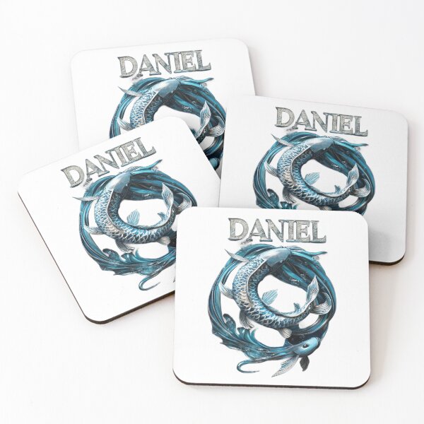 Item preview, Daniel Pisces – Zodiac Fantasy Name Art designed and sold by AlexLineArt.