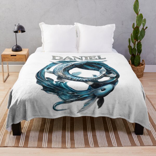 Item preview, Daniel Pisces – Zodiac Fantasy Name Art designed and sold by AlexLineArt.