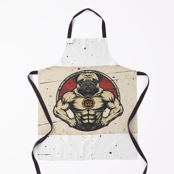 Item preview, Pug Dad Shirt – Masculine Retro Dog Lover Design designed and sold by PugsRus.