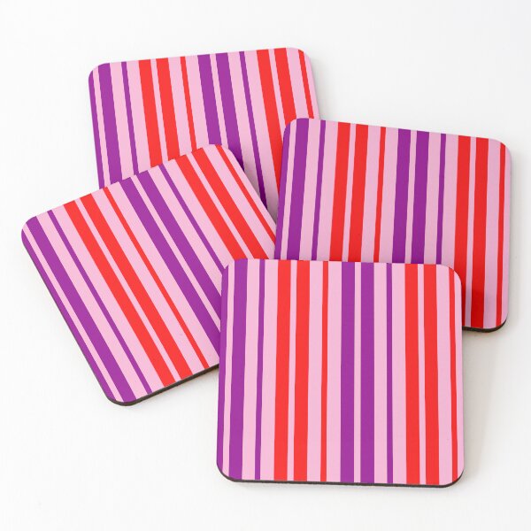 Item preview, Red Purple Stripes On Pink Pattern Design  designed and sold by PatternTitan.