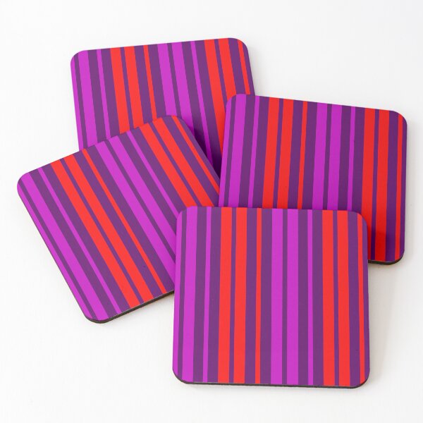 Item preview, Red Purple Stripes On Purple Pattern Design  designed and sold by PatternTitan.