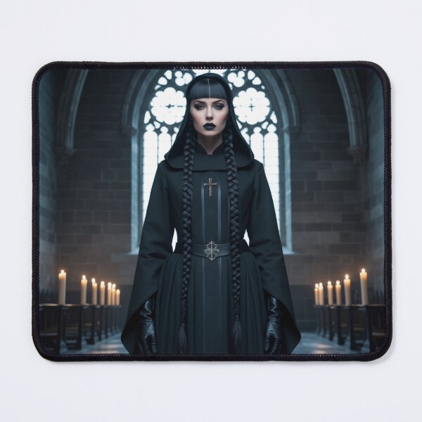 Item preview, gothic woman – cathedral shadows – dark sacred elegance designed and sold by Traumrausch.