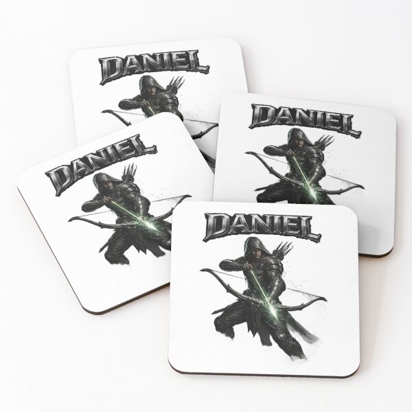 Item preview, Daniel Sagittarius – Zodiac Fantasy Archer Name Art designed and sold by AlexLineArt.