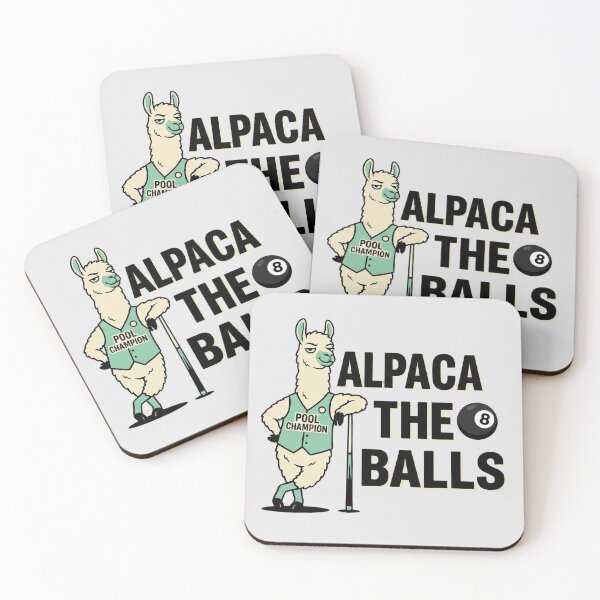 Item preview, Alpaca The Balls - Funny Billiards & Pool Pun designed and sold by Majnon8bp.