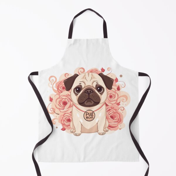 Artikelvorschau, Mops-Mama-Shirt – Feminines Blumen-Mops-Design für Hundeliebhaber entworfen und verkauft von PugsRus.