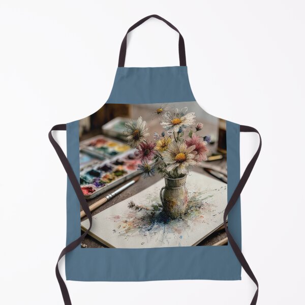 Item preview, Pen and Ink Daisies on Artist's Desk designed and sold by Tridentulus.