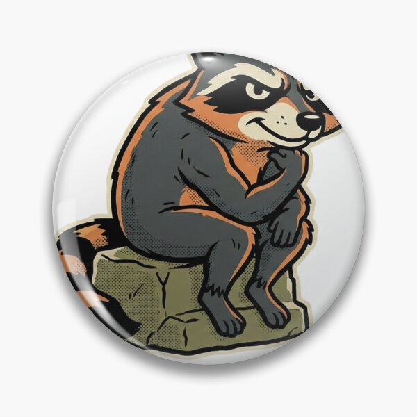 Item preview, I Have Concerns Funny Skeptical Raccoon Retro Vintage Cartoon designed and sold by Deadpan Decor.
