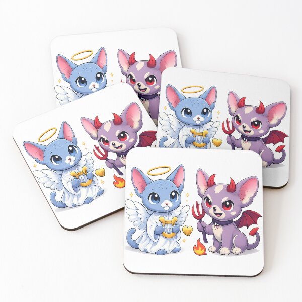 Item preview, Devil Chihuahua and Angel Sphynx designed and sold by Furvisors.